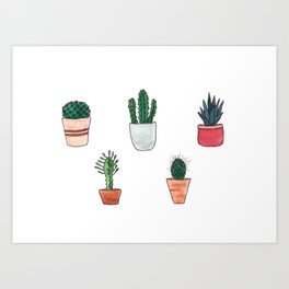 Cactus cacti Art Print