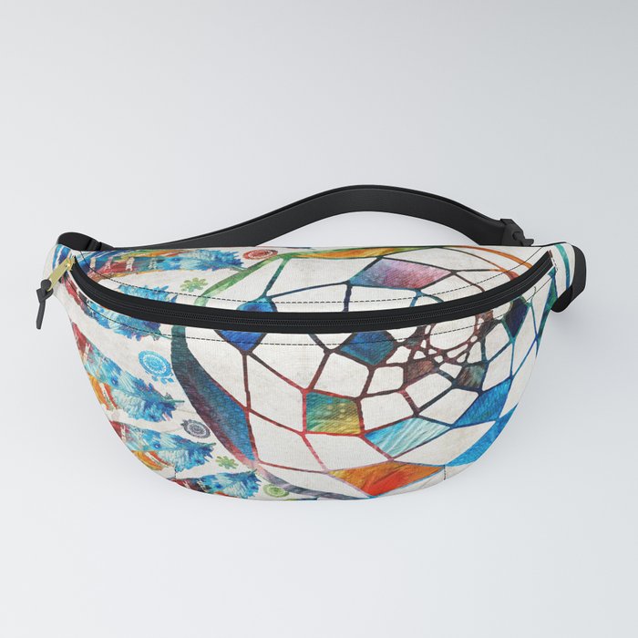 Native American Colorful Dream Catcher by Sharon Cummings Fanny Pack