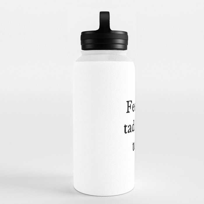 Men Have Feelings Funny Quote Water Bottle by EnvyArt