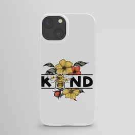 Retro Be Kind Bee iPhone Case