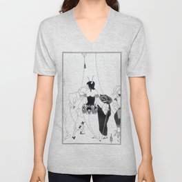  The Masque of the Red Death - Aubrey Beardsley V Neck T Shirt