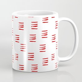 Red Doodle Dash Seamless Pattern Coffee Mug