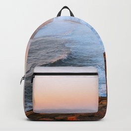 Sunset Big Sur Ocean Coastal Landscape Backpack