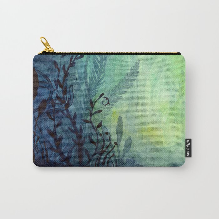 Underwater Ocean Foliage Carry-All Pouch