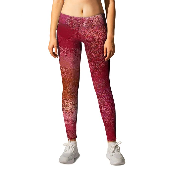 Pink and Red Moon Leggings