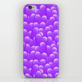 Sending Love-Purple Heart iPhone Skin