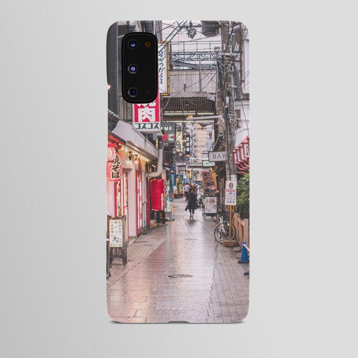 Japan Photography - Wet Street In Japan Android Case