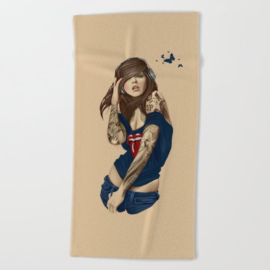 Girl Beach Towel