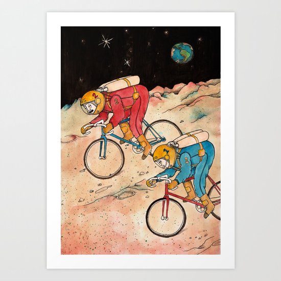 Lunar Keirin Art Print