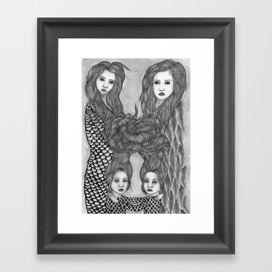 Us and Them Framed Art Print