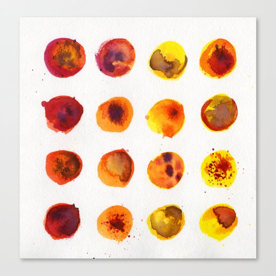 Sherbert Dot Canvas Print