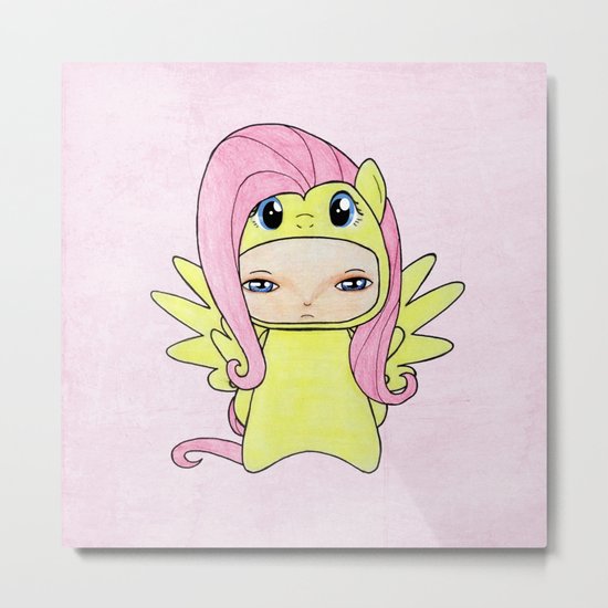 A Boy - Fluttershy Metal Print