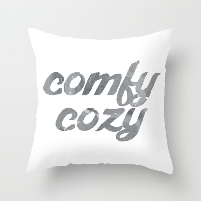 Comfy Cozy Throw Pillow By Mandynic Society6