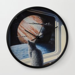 Ship's Cat Wall Clock