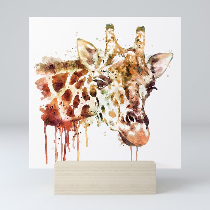 Giraffe Head Mini Art Print