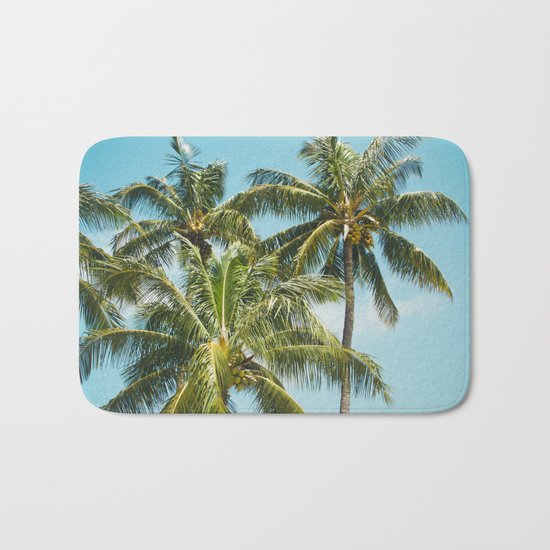 Coconut Palm Trees Sugar Beach Kihei Maui Hawaii Bath Mat