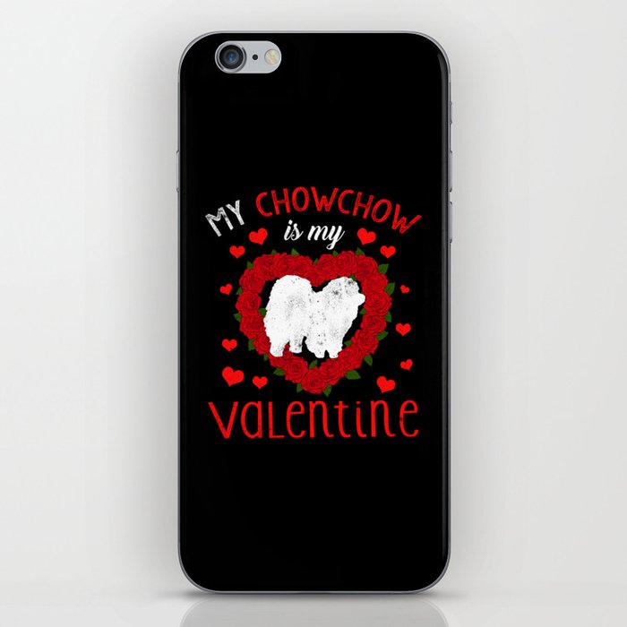 Dog Animal Hearts Day Chowchow My Valentines Day iPhone Skin