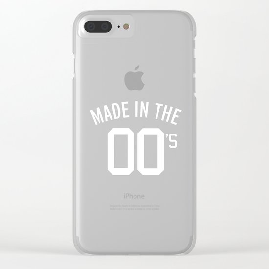Made In The 00's Quote Clear iPhone Case