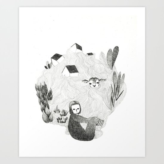 Tales from the sea Art Print