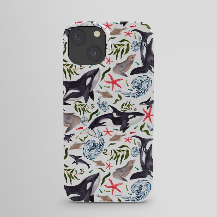 Orcas and Seals iPhone Case
