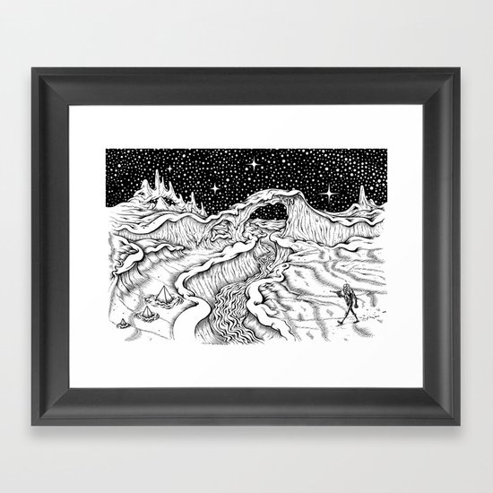 Martian Landscape Framed Art Print