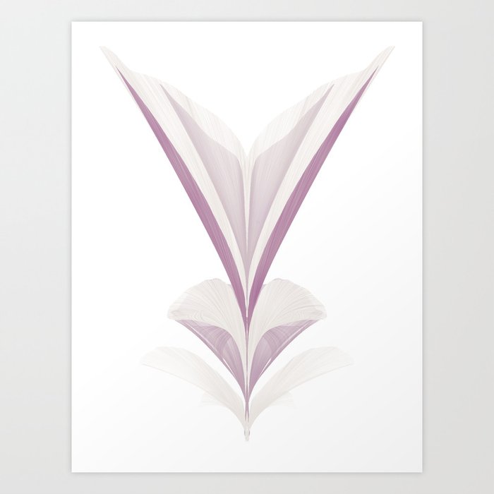 Abstract Flower Fleur De Lis Art Print By Baileysartstudio Society6