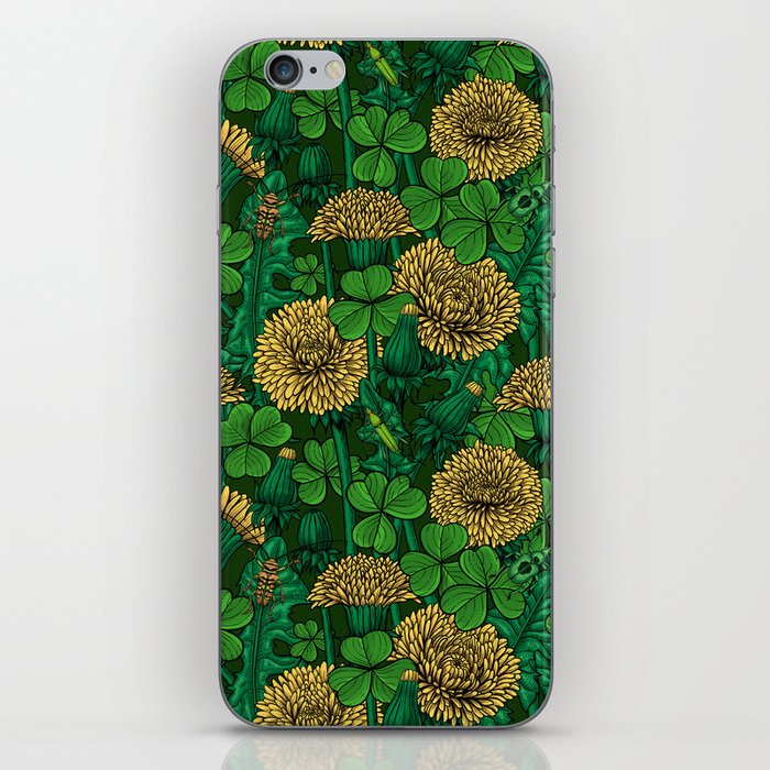 The meadow in green and yellow iPhone Skin