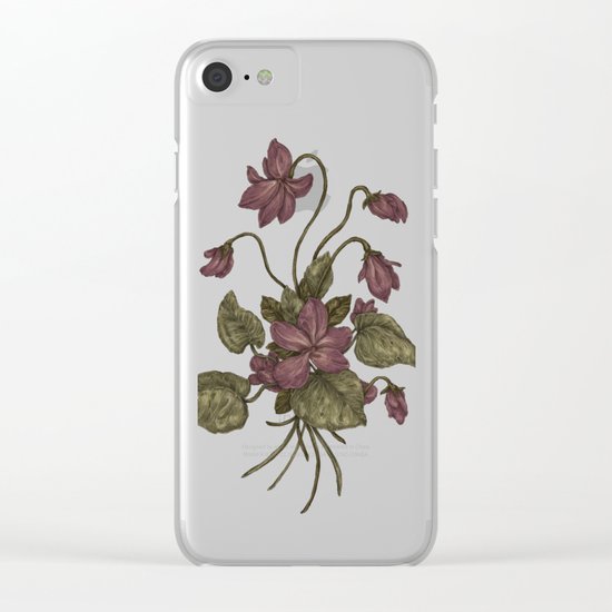 Violets Clear iPhone Case
