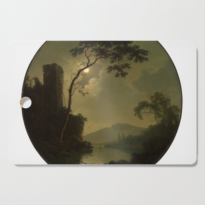 Moon and Castle Cutting Board