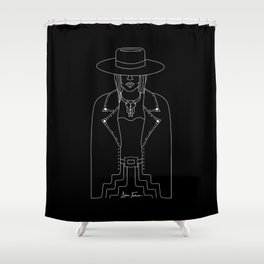 Lady Outlaw Shower Curtain