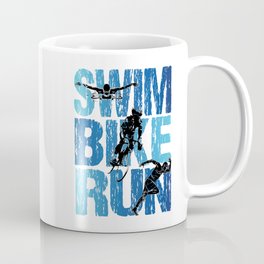 Swim Bike Run - Vintage Triathlon  Mug