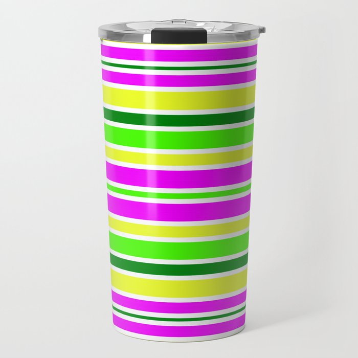 Simply Candy Stripes Travel Mug