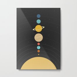 Solar System Metal Print | Space, Astronomy, Astrology, Jupiter, Sun, Solarsystemprint, Solarsystemart, Moon, Solarsystem, Graphicdesign 