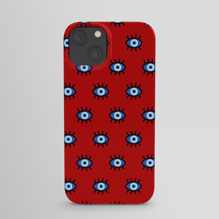 Evil Eye on Red iPhone Case