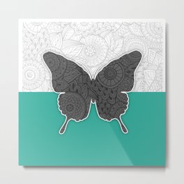 Dance of a Butterfly Metal Print | Contrast, Pattern, Butterfly, Animal, Abstract, Illustration, Digital, Graphicdesign, Nature 