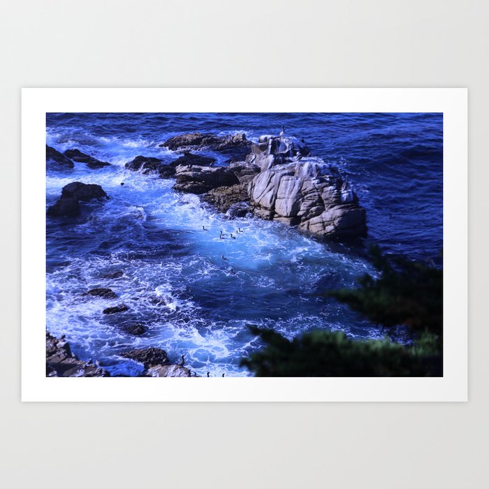 landscape with ocean Art Print