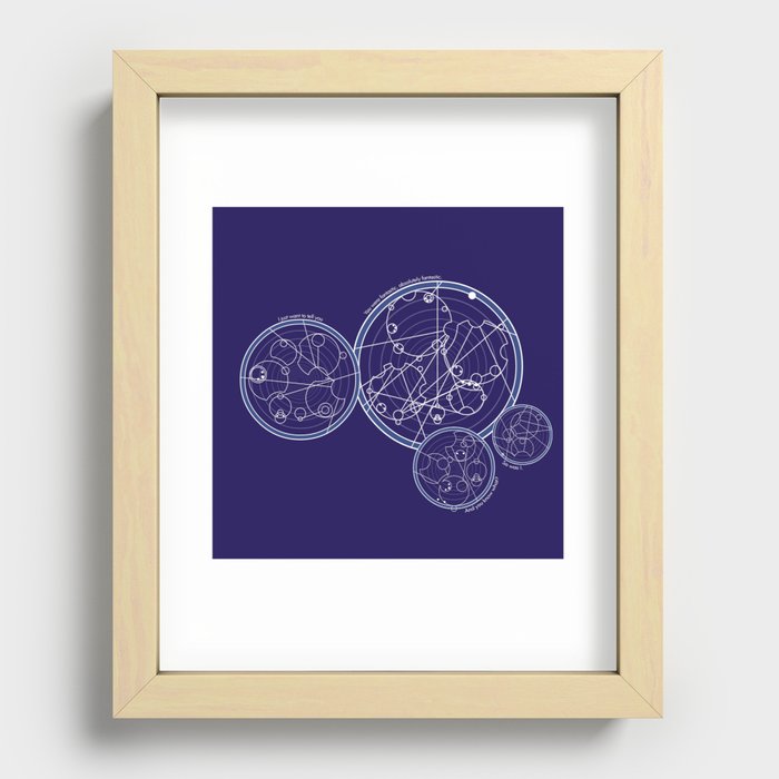 Doctor Who Gallifreyan - You Were Fantastic Recessed Framed Print