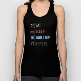 Eat Sleep Tabletop Repeat Unisex Tank Top