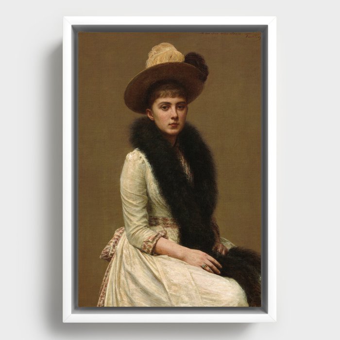 Portrait of Sonia, 1890 by Henri Fantin-Latour Framed Canvas