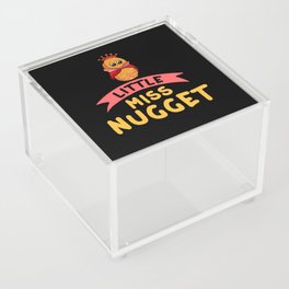 Chicken Nugget Girl Queen Vegan Nuggs Fries Acrylic Box