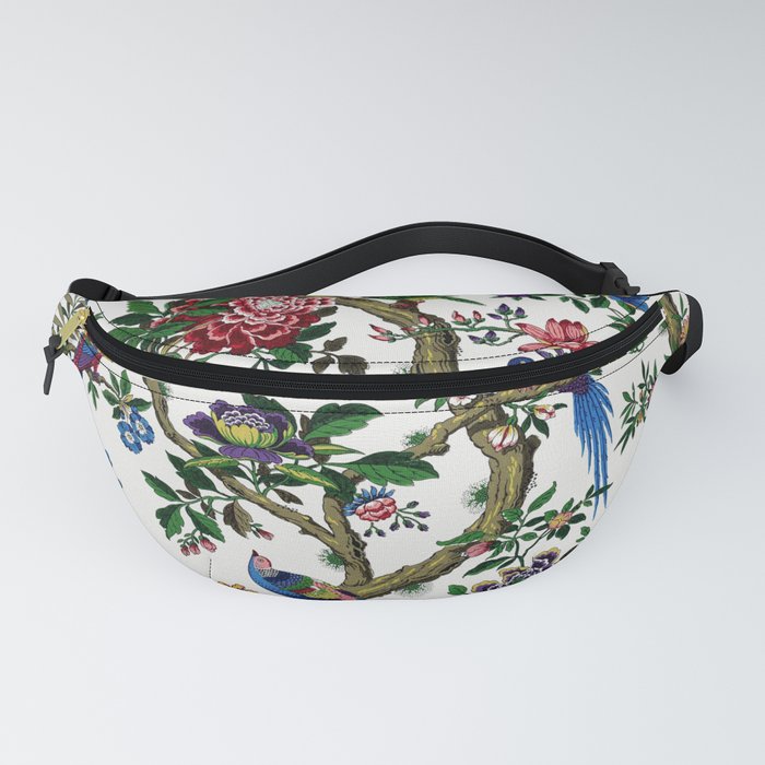 Chinese Magpie on White by William Turner Fanny Pack