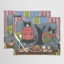 Holiday Couch Potato Cats Placemat