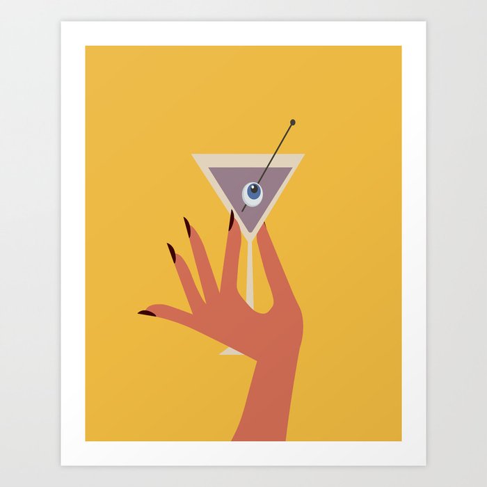 Vodka Martini - Boo Drink Art Print
