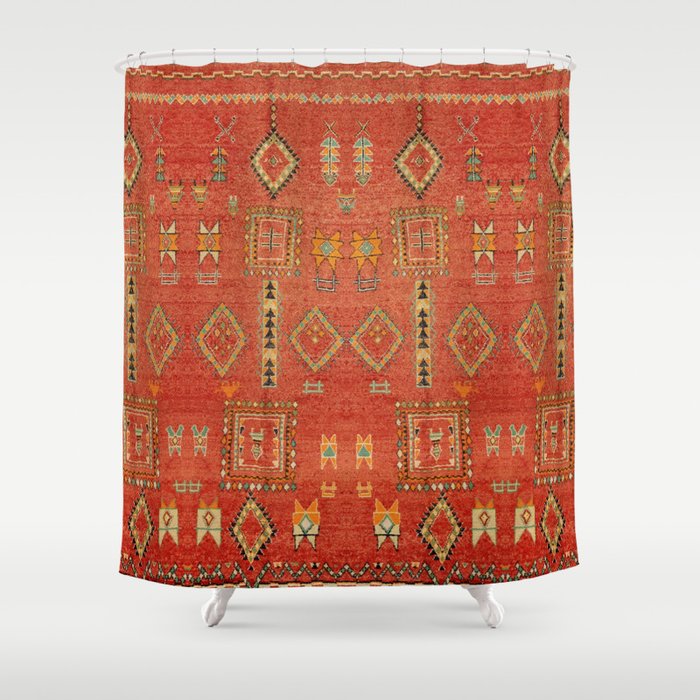 Moroccan Traditional Heritage Design Berber Style E5 Shower Curtain