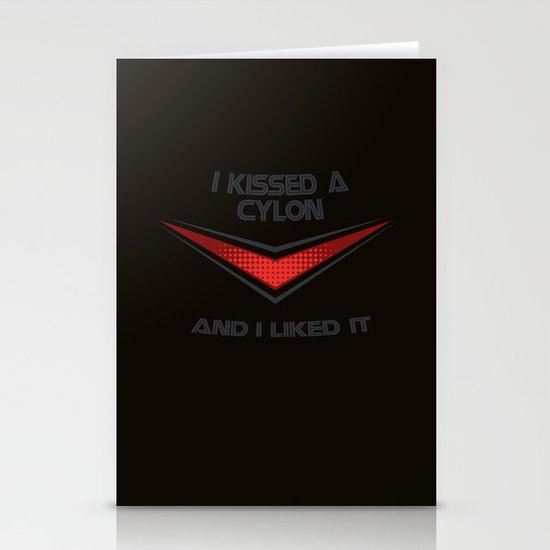 I Kissed a Cylon Stationery Cards