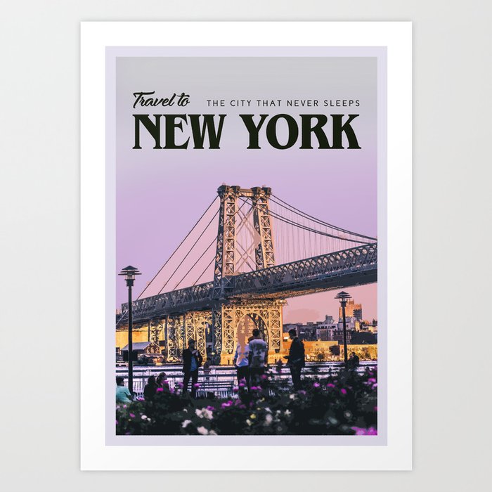 Visit New York Art Print