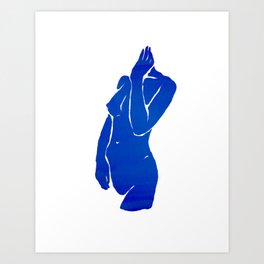 Blue Nude II Art Print