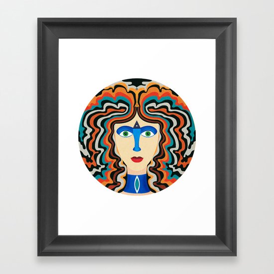 Blue Nose Framed Art Print