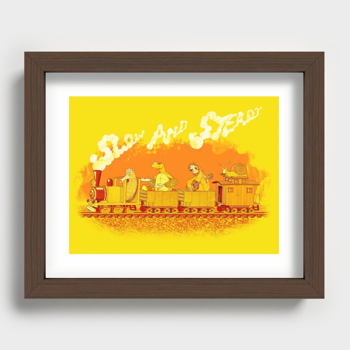 Slowest Train Coming Recessed Framed Print