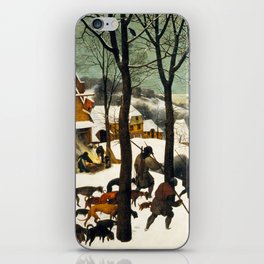 Hunters in the snow - Pieter Bruegel the Elder - 1559 iPhone Skin